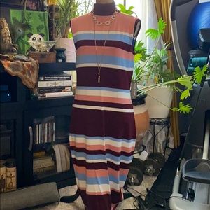 Lovely striped sweater dress